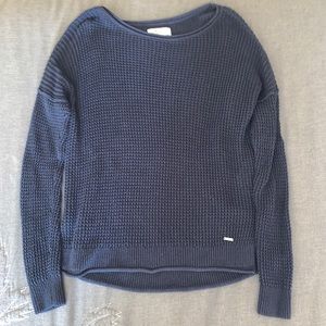 Hollister Knit Navy Sweater